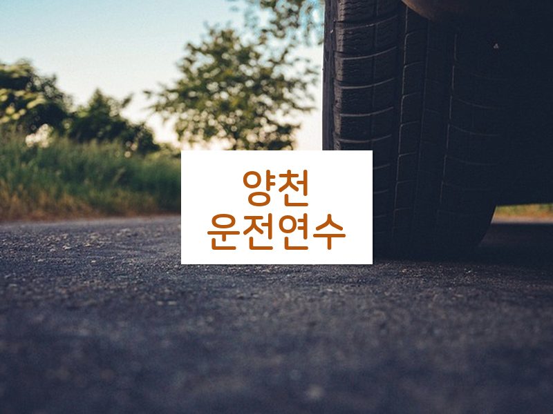 양천운전연수 후기