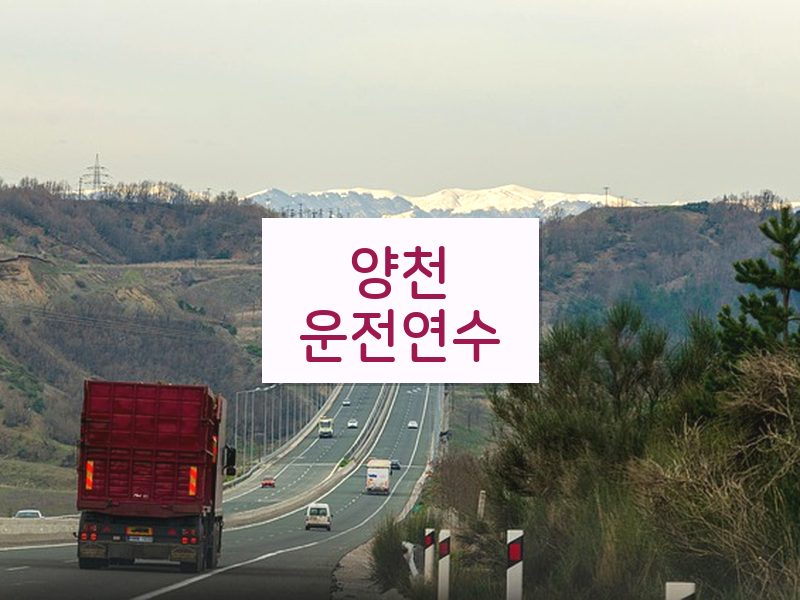 양천운전연수 후기