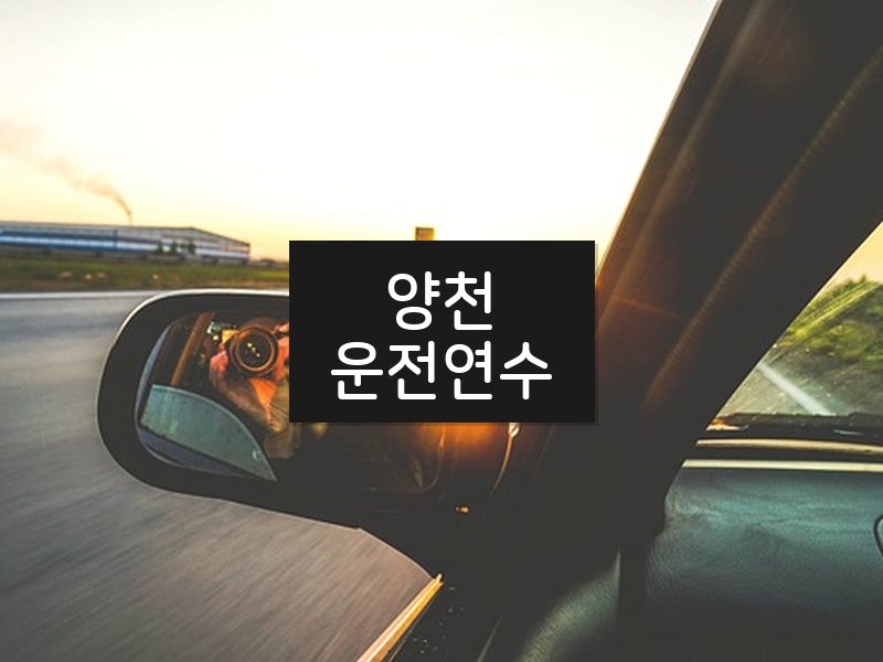 양천운전연수 후기