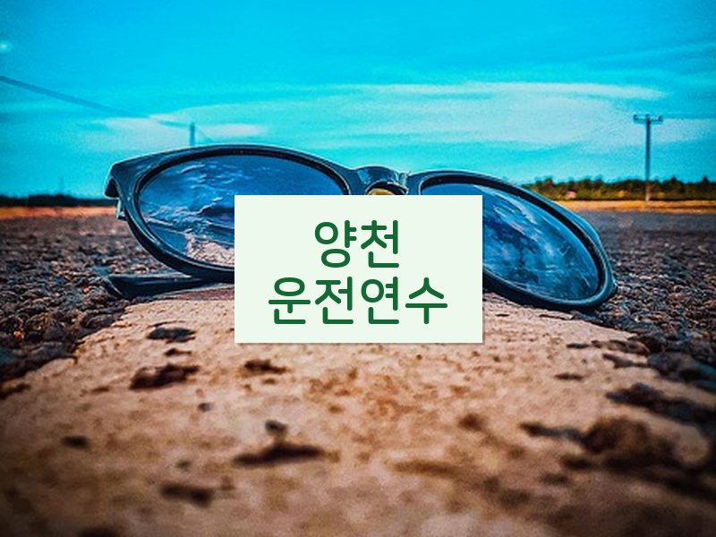 양천운전연수 후기
