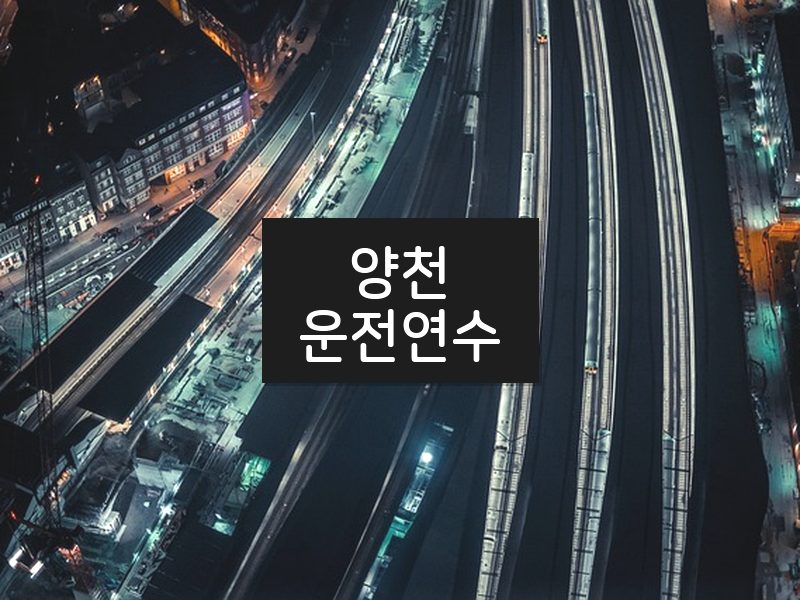 양천운전연수 후기