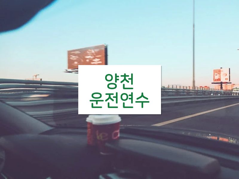 양천운전연수 후기