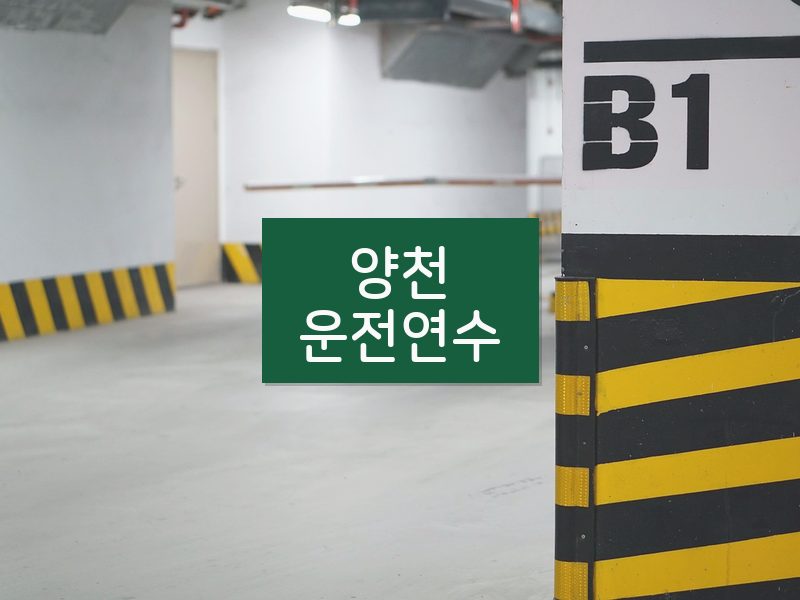 양천운전연수 후기