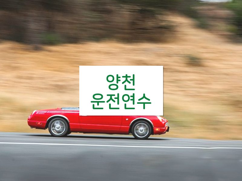 양천운전연수 후기