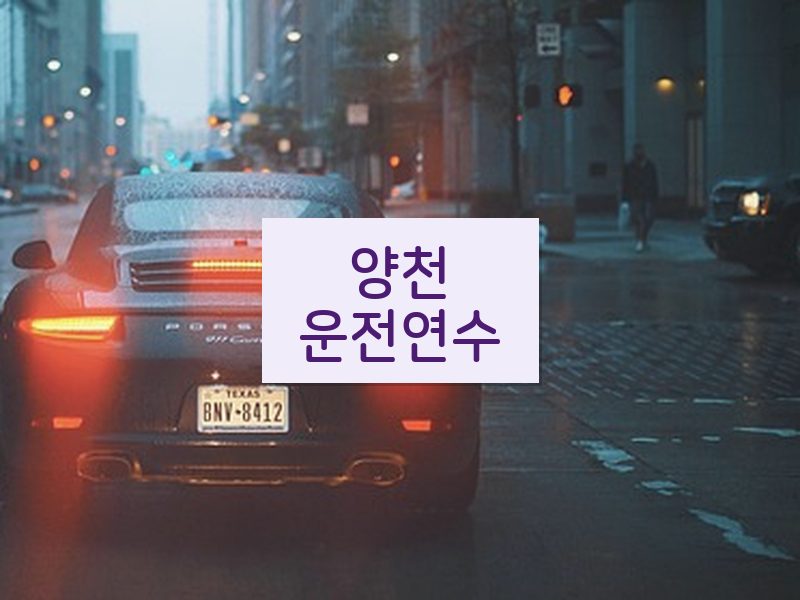 양천운전연수 후기