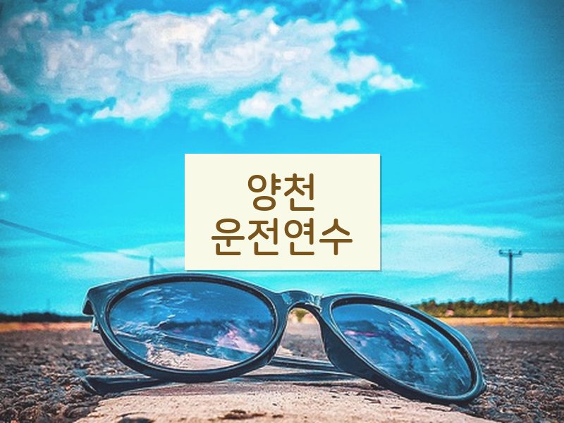 양천운전연수 후기