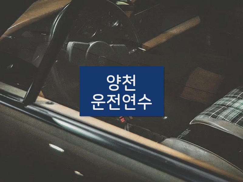 양천운전연수 후기