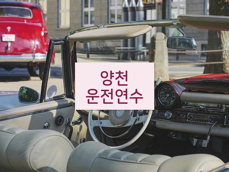 양천운전연수 후기