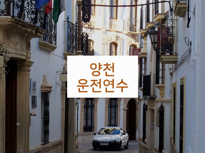 양천운전연수 후기