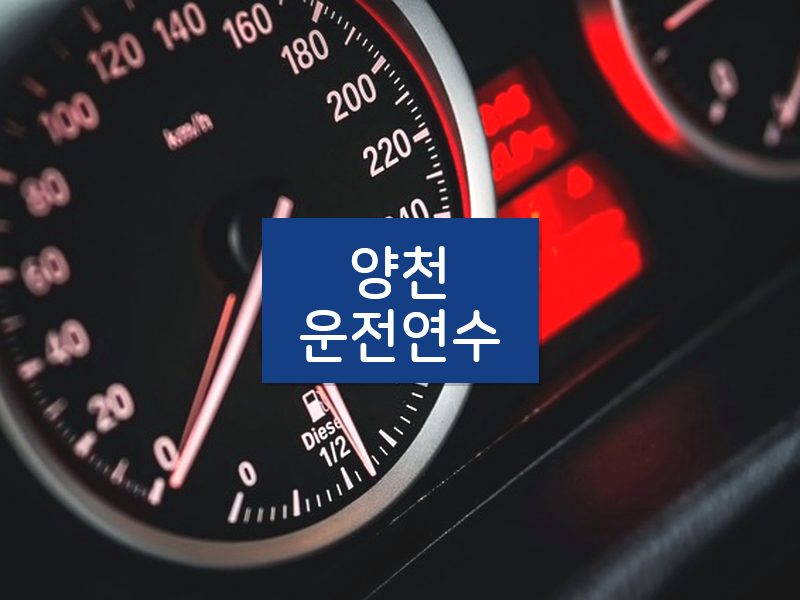 양천운전연수 후기