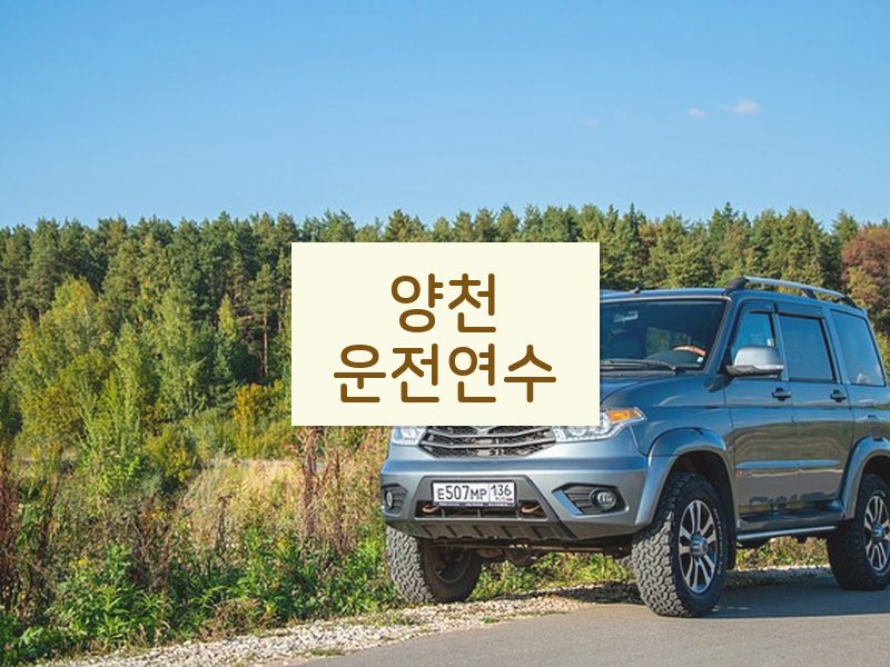 양천운전연수 후기