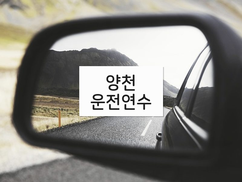 양천운전연수 후기