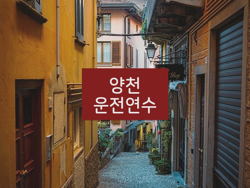 양천운전연수 후기