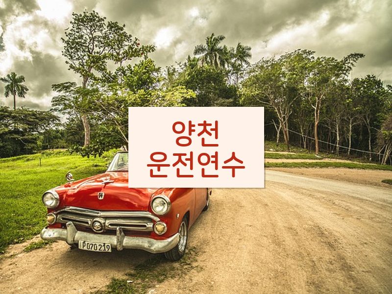 양천운전연수 후기