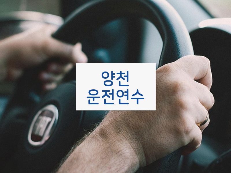 양천운전연수 후기