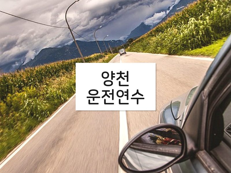 양천운전연수 후기