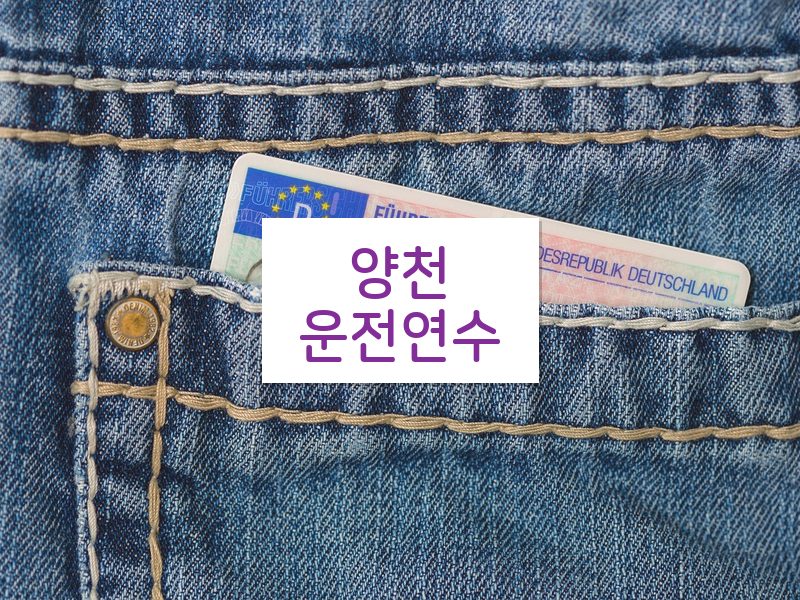 양천운전연수 후기