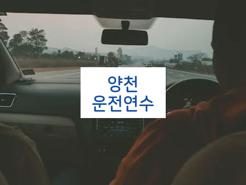 양천운전연수 후기