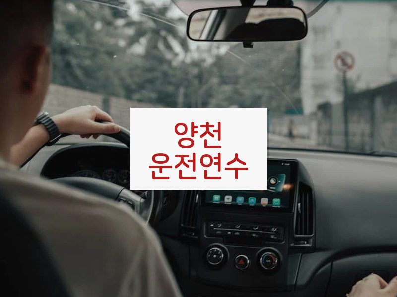 양천운전연수 후기