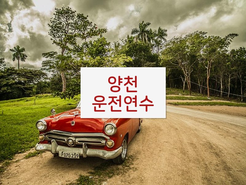 양천운전연수 후기