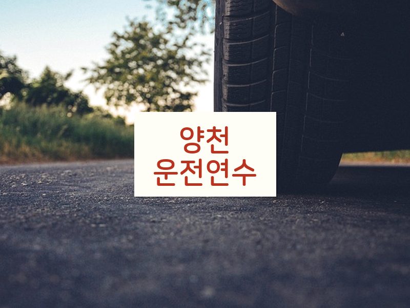 양천운전연수 후기