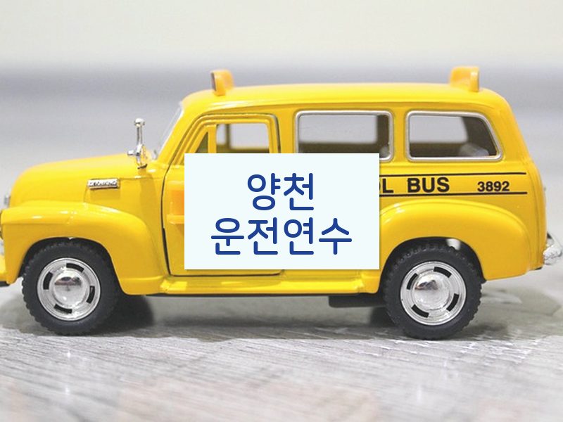 양천운전연수 후기