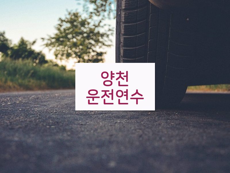 양천운전연수 후기