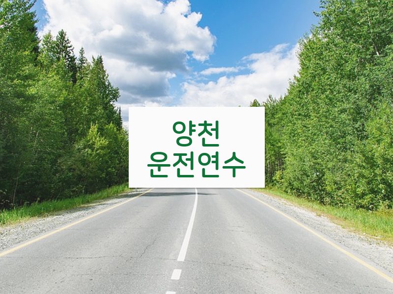 양천운전연수 후기