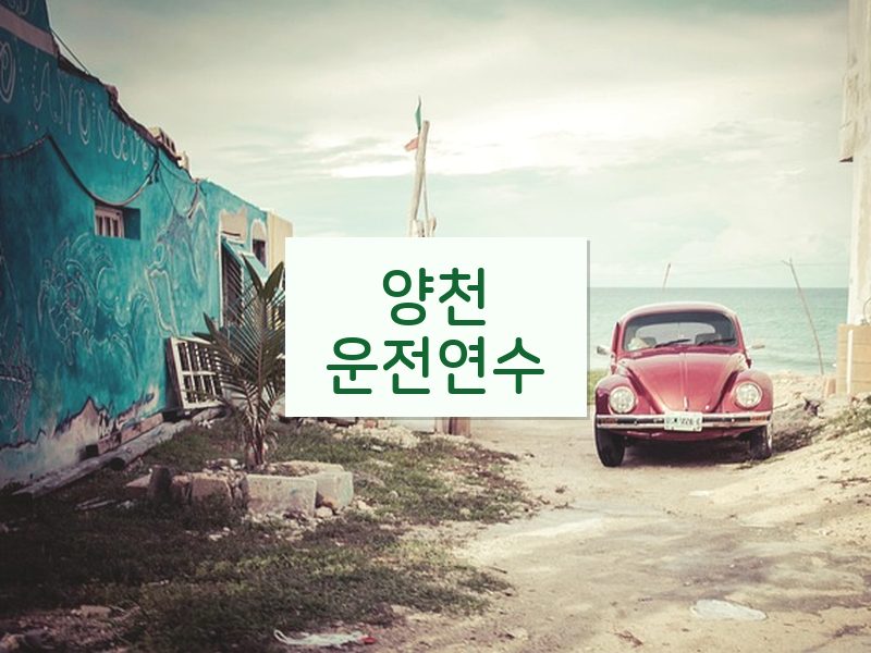 양천운전연수 후기