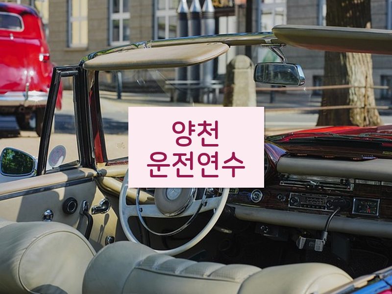 양천운전연수 후기