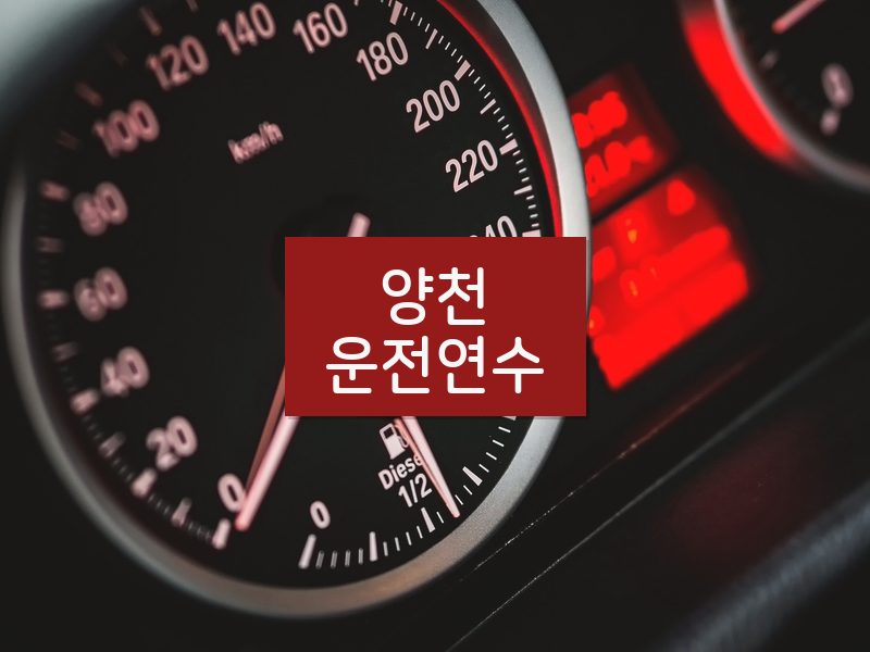 양천운전연수 후기