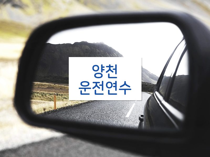 양천운전연수 후기