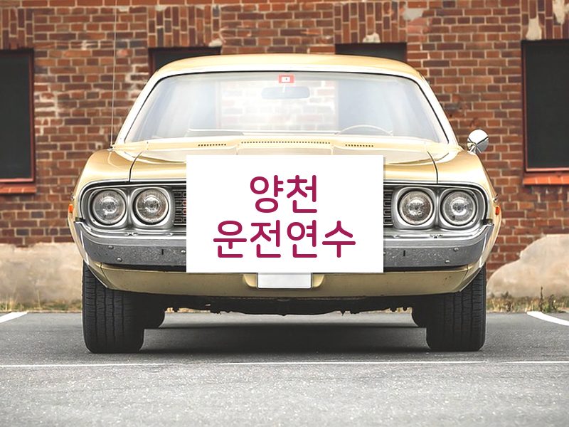 양천운전연수 후기