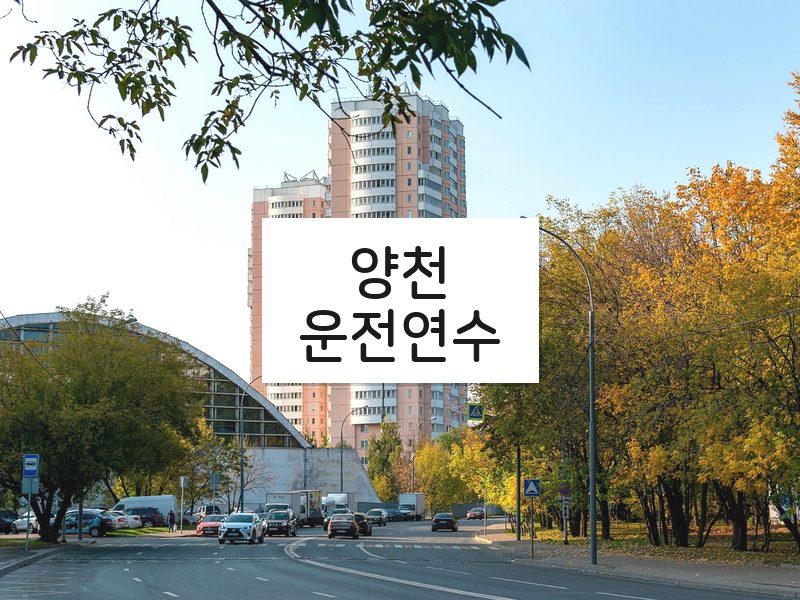 양천운전연수 후기