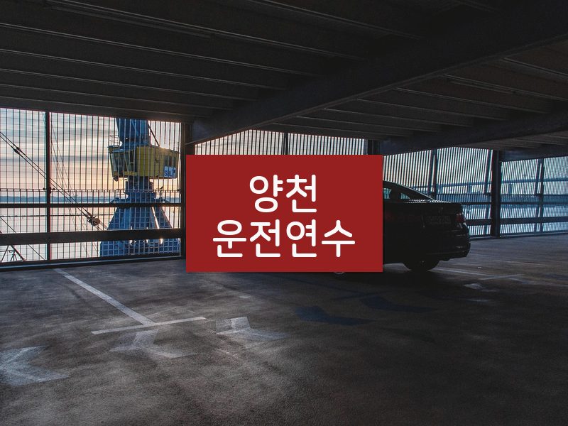 양천운전연수 후기
