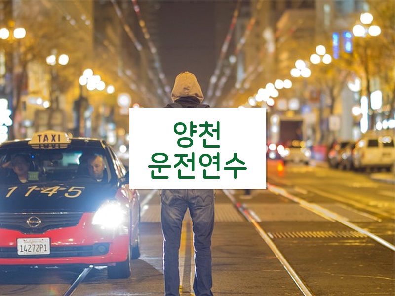 양천운전연수 후기