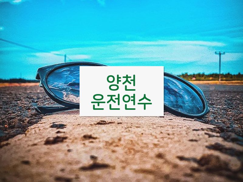 양천운전연수 후기