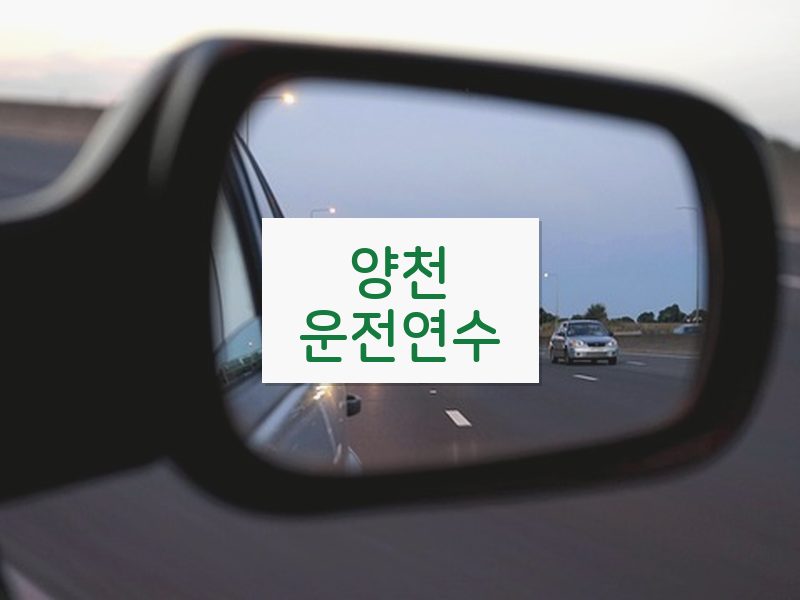 양천운전연수 후기