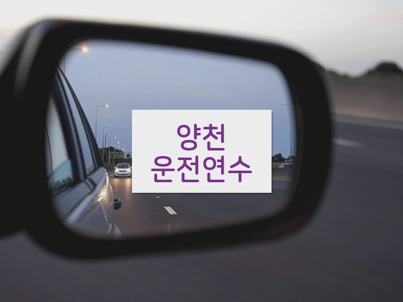 양천운전연수 후기
