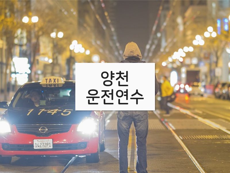 양천운전연수 후기
