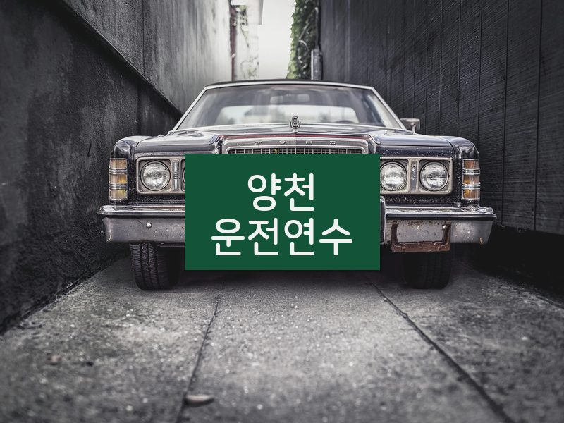양천운전연수 후기