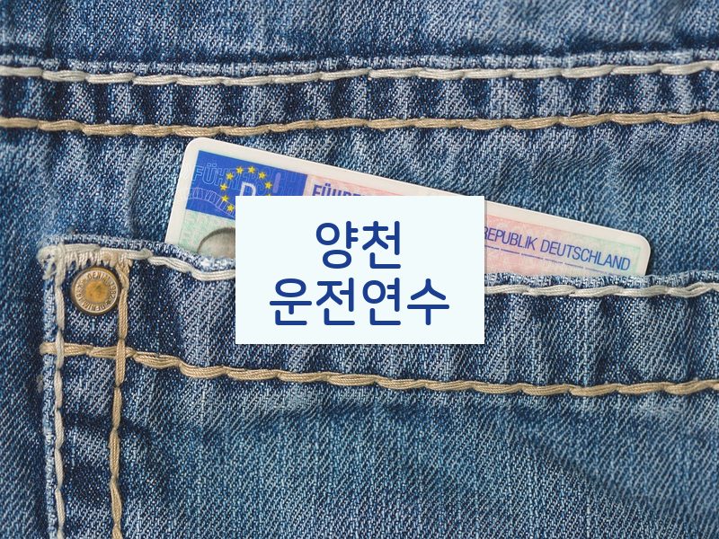 양천운전연수 후기