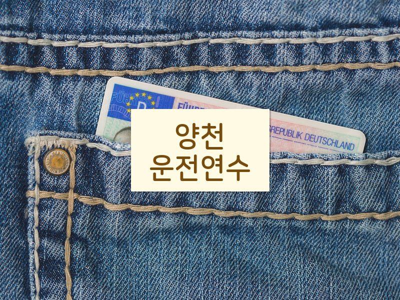 양천운전연수 후기