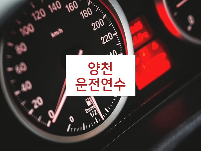 양천운전연수 후기