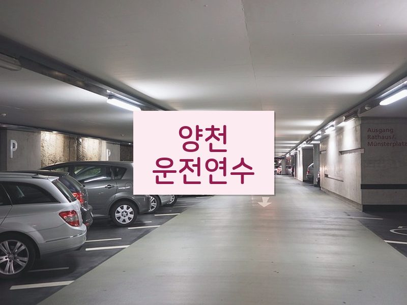 양천운전연수 후기