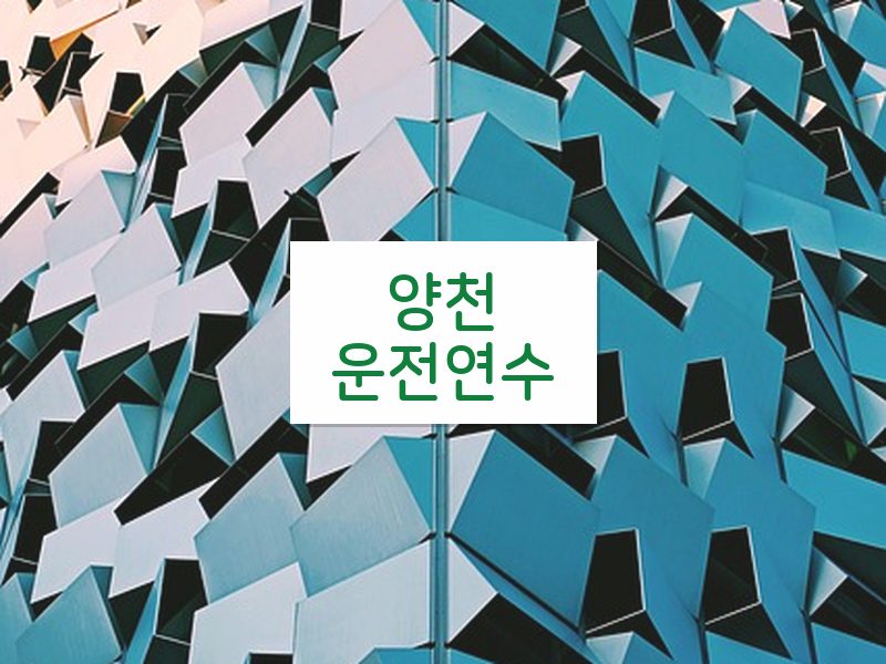 양천운전연수 후기