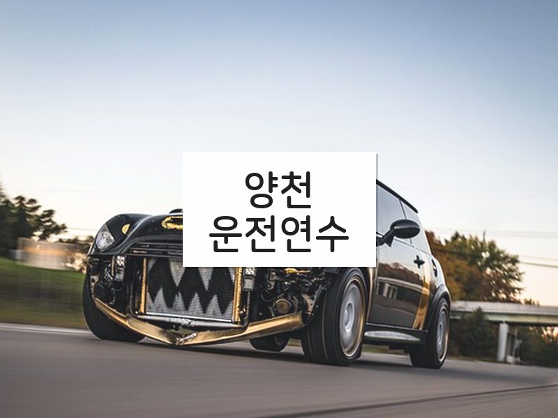 양천운전연수 후기