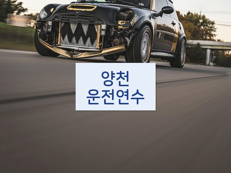 양천운전연수 후기