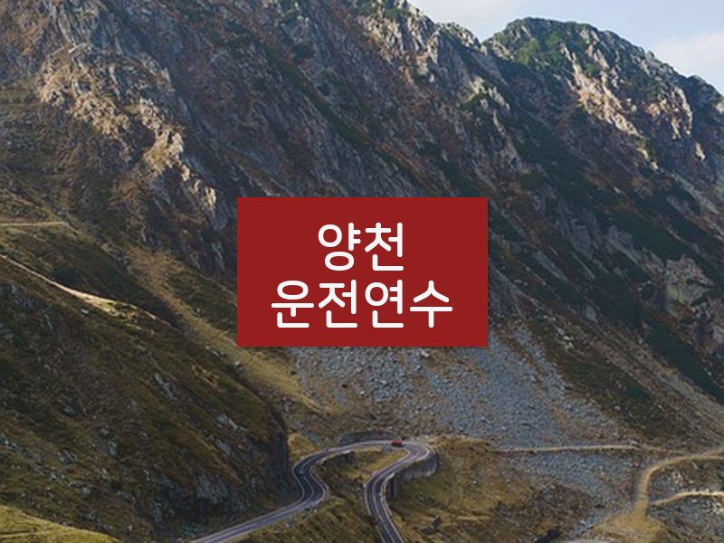 양천운전연수 후기