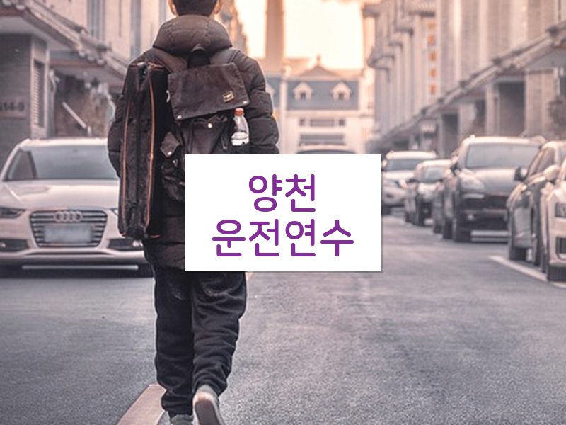 양천운전연수 후기